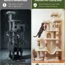 Cat Tower, 71 Inch Heavy Duty Cat Tree for Large Cats