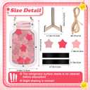 Reward Incentive Jar, Anglecai Stars Incentive Jar for Classroom Magnetic Reward Behavior Chart for People Responsibility Can Behavior Management Tool (Pink)
