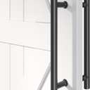 EaseLife 16" Push Pull Door Handle,Double Sided H Shape Sliding Door Handle,Matte Black, Stainless Steel,Fit for Glass Door Wooden Door