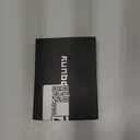 RUNBOX Slim Wallets for Men with RFID Blocking & Minimalist Mens Front Pocket Wallet Leather Black&inner Orange