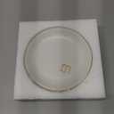 COLLECTIVE HOME - Ceramic Jewelry Tray, Decorative Trinket Dish for Rings Earrings Necklaces Bracelet Watch Keys, Birthday Mother's Day Christmas Gift for Women, 4.75", Glossy (m)