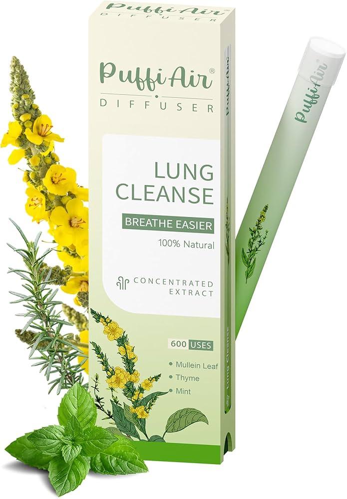 Lung Detox Mullein Diffuser Pen | Natural Mullein Leaf | Lung Health & Detox | Herbal Mullein Diffuser Pen 600 Uses