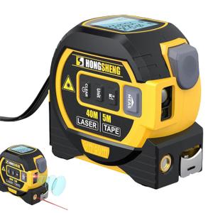 The Ruler 3-in-1 Measuring Tape, Tools Tape Measure, 3-in-1 Rangefinder with Led Display, 3 in 1 Digital Tape Measure with Cross Line, AutoLock, Measure Area, Volume, Pythagorean, Best Gift for Man