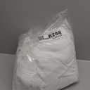 downluxe Linen Texture 3 in 1 Farmhouse Shower Curtain Set with Tassel, Boho Fabric Shower Curtains for Bathroom, White, 72W x 72L