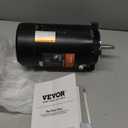 VEVOR 1.0 HP Pool Pump Motor, 3450 RPM High Speed, 115V (9.8 Amps) / 230V (4.9 Amps), 90F/250V Capacitor, 1.4 SF, CCW Rotation, 56J Round Flange Replacement Motor for Swimming Pools, Spa Centers