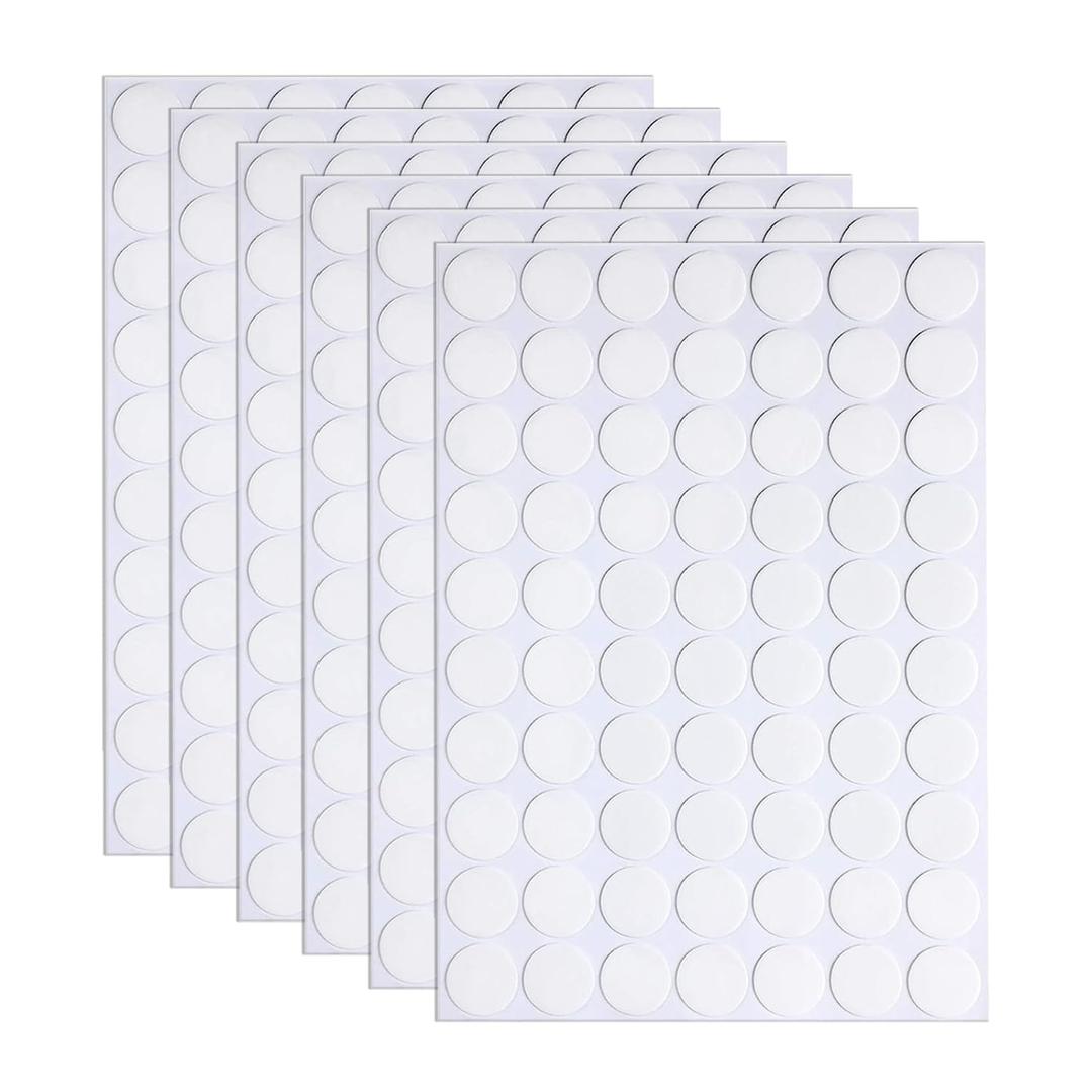 350pcs Transparent Double-Sided Sticky Adhesive Dots Stickers, 10mm/0.4 Small Round Clear Acrylic Putty Glue Heavy Duty, Removable Waterproof Strong No Trace Sticker for Handmade Crafts Card Making