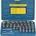 Bolt Extractor Kit, 32PCS Rounded Bolt Remover, Extractor Socket Set for Removing Damaged, Frozen, Rusted, Rounded-Off Bolts, Nuts & Screws