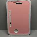 Laptop Bed Desk, Foldable Lap Desk, Portable Lap Table, Laptop Stand with Cup Holder & Tablet Slot & Lifting Handle for Working Writing Drawing & Eating - Pink