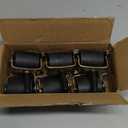 Bed Casters,Bed Frame Wheels Rollers,Brakes,Heavy Duty Locking Metal Swivel Casters for Bed Replacement Parts,Stem for Bed Frame Socket,for Furniture,Set of 6