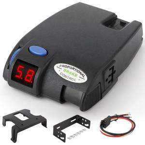 Electronic Brake Control - Proportional Trailer Brake Controller with Easy-to-Read LED Display, Self-Diagnostic, Plug & Play Installation - Compatible with Tekonsha 90160 Primus IQ