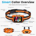 Smart Dog Bark Collar - Anti Barking Device for Large Medium Small Dogs, Stop Excessive Barking & Aggression Behavior, with 5 Modes & 5 Sensitivity, IP67 Waterproof for Indoor/Outdoor Use, Orange