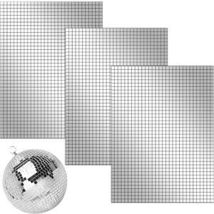 5400PCS Self-Adhesive Glass Mirror Mosaic Tiles, 5x5mm Disco Mirror Tiles for Craft Decorate, DIY Hat, Art Collage, Party Decorations