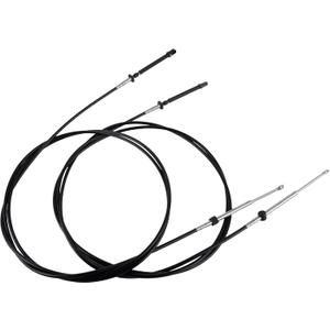 2pc 12FT Throttle Shift Remote Control Cable, Fit for Johnson Evinrude Remote Control Outboard Engine 1979-Now, Part# 0173112, 173112, CCX20512, CC63612