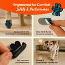Anti-Slip Paw Stickers for Dogs Feet - Non-Slip Paw Pads for Traction on Hardwood & Tile Floors - Breathable Adhesive Friction Foot Grips for Senior & Injured Dogs 24 Pads (Size L)