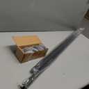 Ivilon Drapery Treatment Window Curtain Rod - Square Design 1 1/8 Rod, 48 to 86 Inch, Black