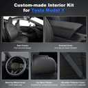 AOMSAZTO Custom Fit Seat Cover for Tesla Model Y 2020-2025 5 Seats Black