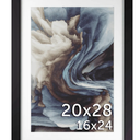 20x28 Matted Wood Frame