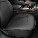 Car Seat Bottom Cover, Scratch Resistant Leather Auto Front Seat Protector with Storage Pocket, Anti-Slip Seats Cushion Covers for Sedans SUVs Trucks, Car Accessories