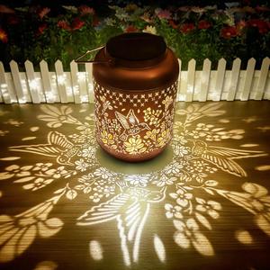 Solar Lanterns Outdoor Waterproof, Hummingbird Hanging Solar Lantern Garden Decor Birthday Gifts for Women Mom Grandma, Metal Solar Powered Lanterns Garden Decoration for Yard, Patio, Backyard, Porch