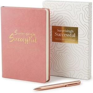 Surprisingly Successful Undated Weekly Planner A5  Finally Stick to Your Planner, No Guilt or Wasted Pages, Monthly + Weekly in One Flow, Thick Paper, Flat Lay, Simple Layout (Pink Vegan Leather)