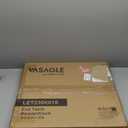 VASAGLE MAEZO Collection - Side Table, 2-Tier Small Square End Table, Nightstand with Tapered Legs, Curved Transitions, for Small Spaces, Living Room, Bedroom, Honey Brown ULET236K01