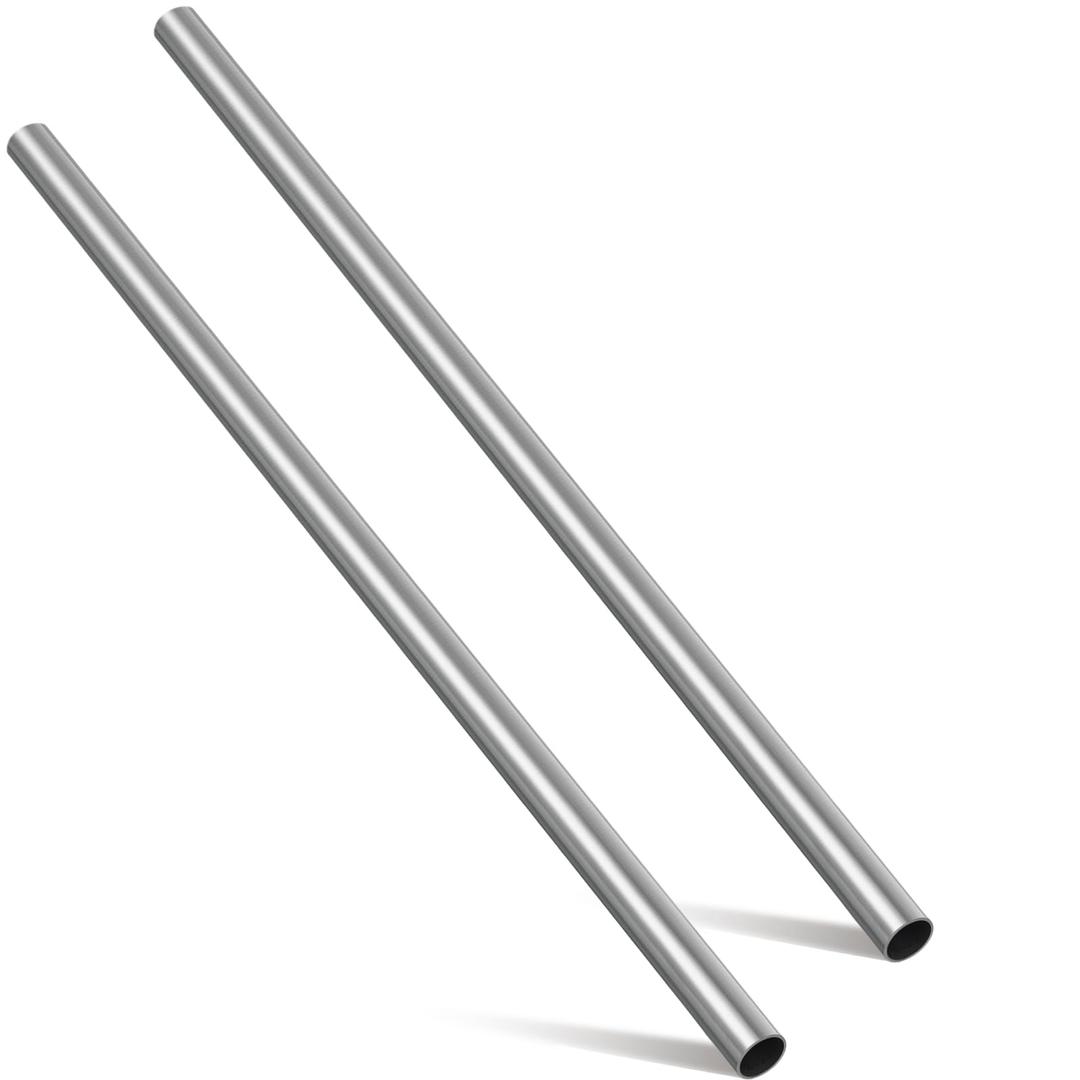 Hicarer 2 Pcs 3/4" Od 304 Stainless Steel Tubing 24 Inch Length Thickened Pipe Wall & Weldable Tubing 16 Gauge Round Metal Tube Industrial for Home Furnishing, Machinery