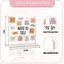 Gifts for Mental Health Desktop Therapists Note To Self Positive Affirmation Gifts for Women Men Friends Office Desk Acrylic Sign, Counseling Office Art Decorative Signs for Desk Shelf Tabletop Cubicle