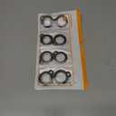 MOLOSLEEVE [4 Pack Case for AirTag 2nd Gen (2026) & 1st Gen, Shockproof Holder Anti-Scratch Protective Cover for Air Tags, Men's Women's Keyrings & Keychains for Keys, Luggage, Bags, Black