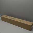 Cordless Vinyl Mini L Blinds 23" W x 36" H, 1" Slat White Horizontal Windows L Blind for Door, Shades, Camper, Light Filtering, Interiors, Arrive 1/2 Inch Narrower Indoor