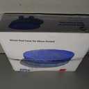 [Upgraded] 18ft/21ft/24ft/28ft Round Winter Pool Covers for Above Ground Pool Cover 21FT Cover 4FT Overlap - 500D Windproof with Steel Cable & Heavy Duty Winch - Swimming Pool Winter Cover Blue