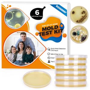 Mold Test Kit for Home Testing: 6 Counts DIY at Home Mold Test for Air Quality Object Surface and HVAC Indoor Detect Black Mold and More