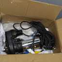 Sewage Grinder Pump, 1HP Submersible Sump Pump, 110V 6400GPH Cast Iron Effluent Pumps with Automatic Float Switch, 2'' NPT Discharge for Basement, Residential Sewage, Sump Basin