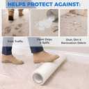 SWRT Carpet Protection Film - Self Adhesive Plastic Protector 36" x 200'