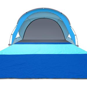 Gorich Beach Tent for 4 People with Extra-Large Sandproof Waterproof Beach Blanket, 10x9ft