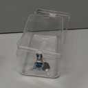 Uniclife Acrylic Donation Box for Fundraising, Clear Suggestion Box with Slot and Lock, Desktop Ballot Boxes Tip Jar, Plastic Storage Container for Voting Comment Collection, 7.3" x 4.5" x 3.9" (1 Pack, Transparent)