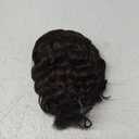 Isaic Ponytail Extension 8 Inch Short Wavy Curly Ponytails Drawstring Ponytail for Black Women Dark Brown Pony Tails Hair Extensions Synthetic Hairpiece for Daily Use