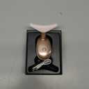 Red Light Therapy for Face and Neck, 7 Color Face Massager Tool for Wrinkles, Double Chin, Vibrating Facial Massager with Thermals for Skin Care, Rose Gold