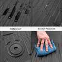 All Weather Protection Floor Mats for Ineos Grenadier 2024 2025, Non-Slip Heavy Duty TPE Front & Rear 2nd Liners Custom Fit for SUV Automotive Black Interior Car Accessories, 3 PCS