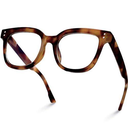 miyya Oversized Blue Light Glasses For Woman, Fashion Computer Screen Glasses, Non Prescription Eyeglasses For Women