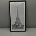 upsimples 11x22 newspaper frame, Display Pictures 10x20 with Mat or 11x22 Without, Wall Hanging Photo Frame, Black, 1 Pack