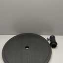 Outdoor Adjustable Umbrella Table Tray, 20'' Portable Round Umbrella Table Top for 1.5ft Patio Umbrella Pole, Black.