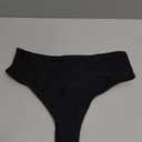 Zmart Women High Waist Thong Bikini Bottoms High Cut Swimsuit Bathing Suit Cheeky Brazilian Swimwear Bottom, S