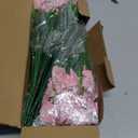 AmyHomie 20 Bundles Artificial Flowers for Outdoor Outside Spring Summer Decoration UV Resistant Faux Flowers No Fade Fake Plastic Plants Garden Porch Window Box Decorating (Pink)