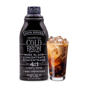 JAVA HOUSE Cold Brew Coffee, Colombian 4:1 Liquid Concentrate, 32 Ounce Bottle (32 Fl Oz (Pack of 1)) BB: JUL. 15, 2026