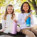 Fimibuke Kids Insulated Water Bottle, 18oz BPA FREE Kids Cups with Straw Double Wall Vacuum Tumbler 18/8 Stainless Steel Leak Proof Toddler Water Bottle for School Boys Girls (2 Pack, Ocean Life)