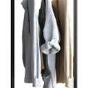 Freestanding Clothing Rack with Marble Base,Modern Black Arch Garment Rack for Small Spaces,Sturdy Metal Coat Rack,Clothes Racks for Hanging Clothes in Bedroom,Closet,Entryway,Boutique Display