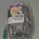 Huskein Old Lady Costume for Girls, 100 Days of School Costume for Kids, Old Lady Wig Glasses Wig Cap Necklace Bracelet Accessories (Blackwhite-Pink Hair Rollers)