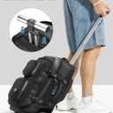 RoyalAnt Travel Rolling Backpack with Wheels, 50L Carry On Luggage with 2 Packing Cubes, TSA Lock Water-Resistant 17 inch Laptop Backpack for Men Women, Work, Airline Approved