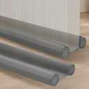 Bilateral Under Door Draft Stoppers - Blocks Drafts & Noise,Gray