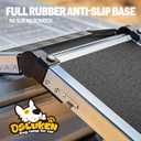 Foldable Dog Car Ramp for Large Dog (80-200 lbs), Extra L71 W17 Folding Pet Ramp with Heavy Duty Steel Hinges, Anti-Slip Outdoor Dog Ramps for Car SUV Truck Side Door (5 Folded)